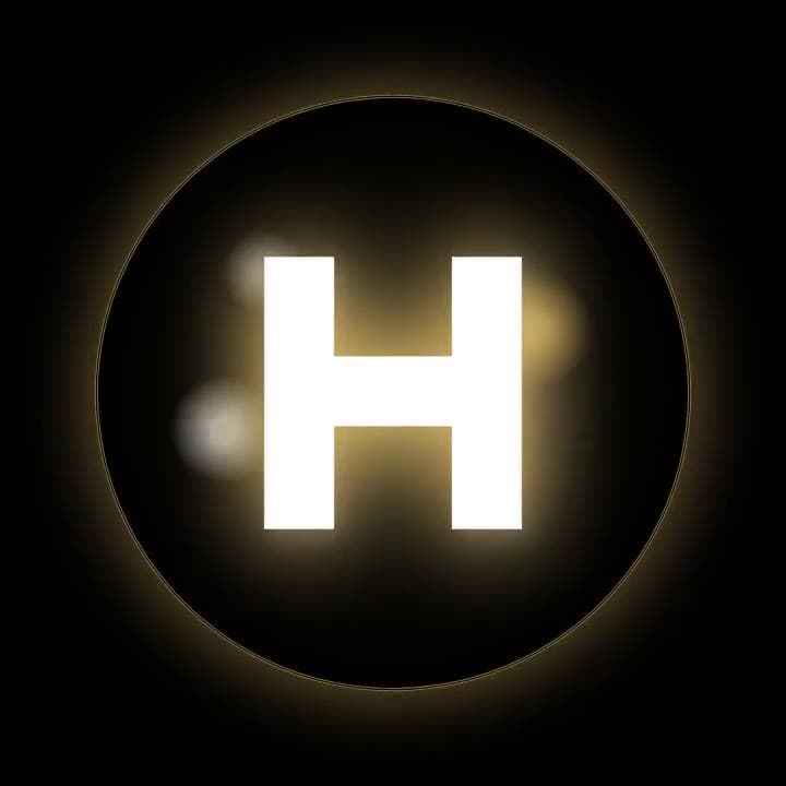 Gold Luxury hologram fan template preview
